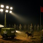 Máy phát điện di động phục vụ bộ đội biên phòng.