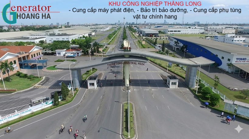 Máy phát điện tại KCN Hà Nội
